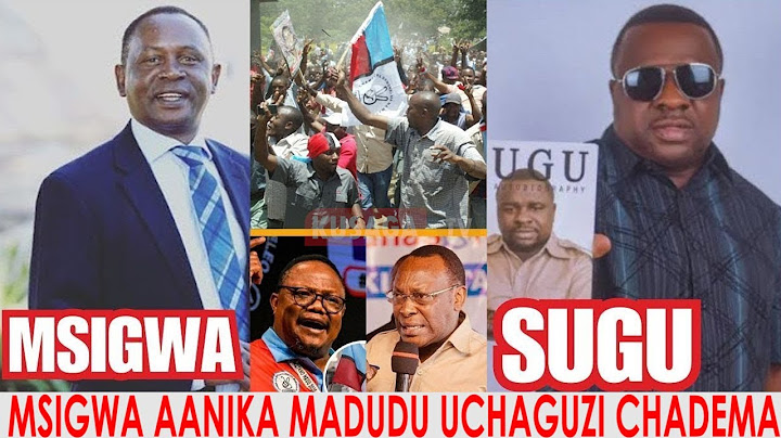 MSIGWA AFICHUA MADUDU YALIYOGUBIKA UCHAGUZI WA CHADEMA  NYASA ''SUGU AMEWEKWA KIMKAKATI"