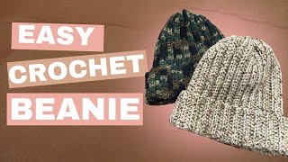Easy & Quick Crochet Beanie Tutorial - YouTube