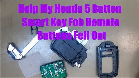 Honda Remote 5 Button Remote buttons fell out