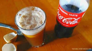 Experiment: See what happens if you mix Coca Cola with Egg