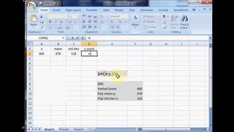 How to Calculate a Z-Score in Excel All Versions
