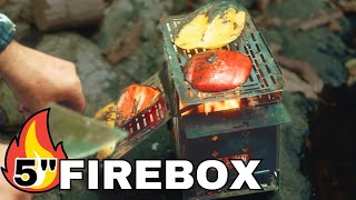 Fire Box 5 inch G2 Folding Wood Stove Review..Camp Stove?  Hike Stove?