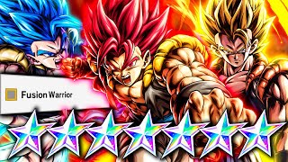 RUNNING A FULL FUSION WARRIOR TEAM IN PVP! | Dragon Ball Legends 