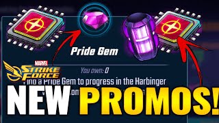 2 NEW PROMOS! Free Cores & Intel, Pride Gem Found! Milestone Issues| Marvel Strike Force