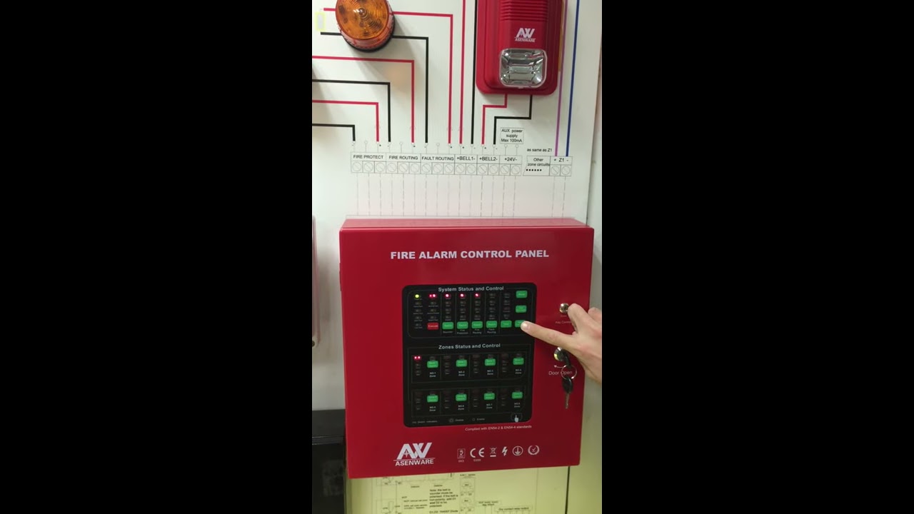 Asenware AW CSD381 LPCB Conventional Smoke Detector Test Video