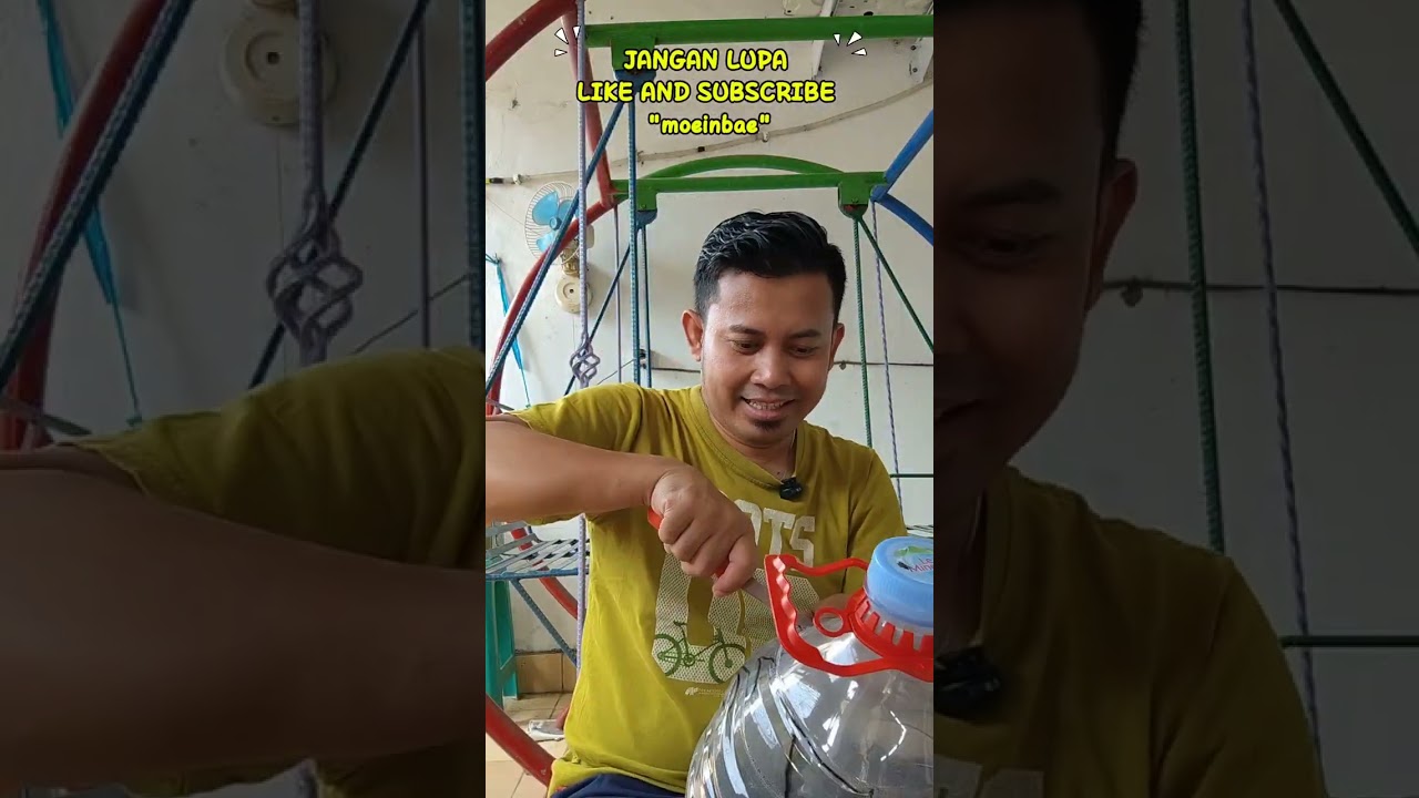 Cara membuat pola angsa untuk pot bunga dari galon Lemineral 