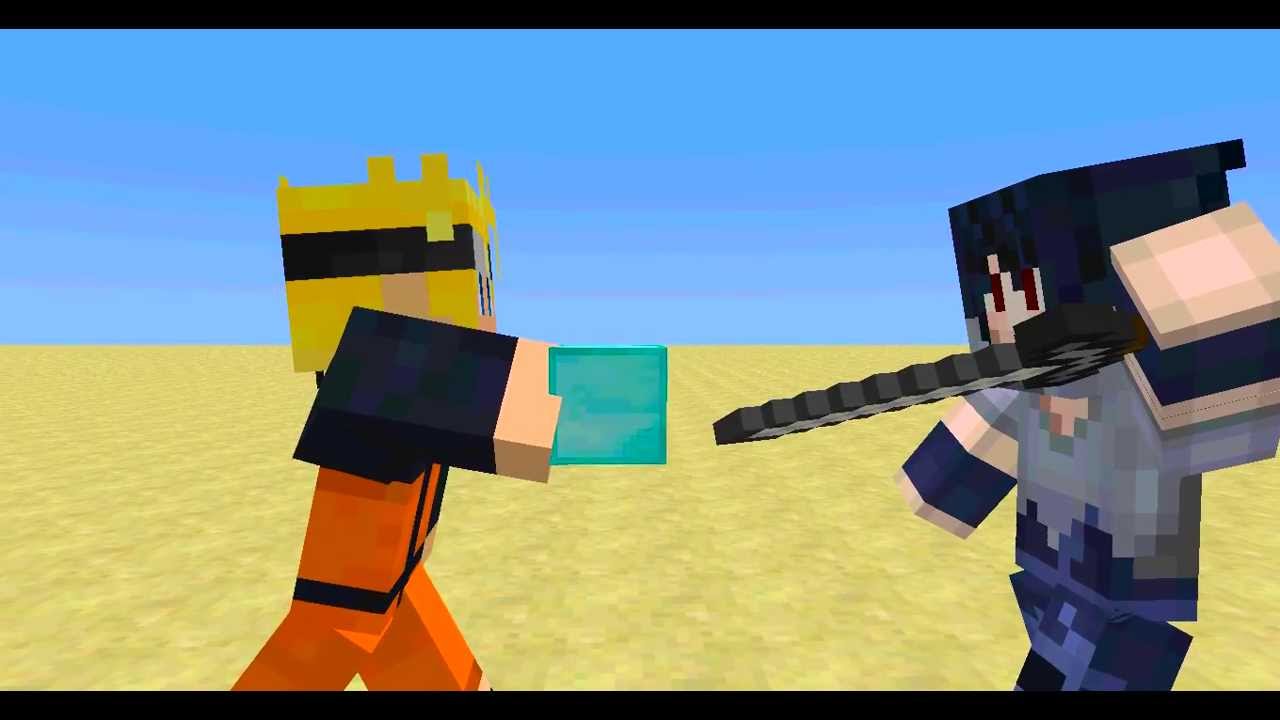 Naruto vs. Sasuke-Naruto Minecraft Animation- Part 1 - YouTube