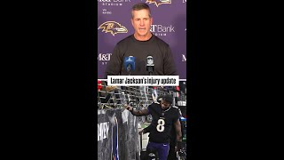 John Harbaugh updates Lamar Jackson’s back injury vs. the Patriots. #nfl #ravens