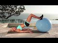 10-Min Beginner Workout - Top 9 Stability Ball Exercises - Stability Ball Workout for Beginners
