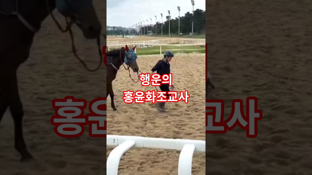 행운이 따르는 홍윤화 조교사