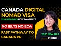 Canada Digital Nomad Visa,New Rule pathway to Canada PR without IELTS and ECA