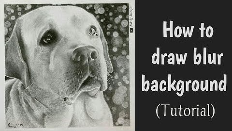 How to draw lighting blur background for beginners | step by step tutorial // Bokeh effect