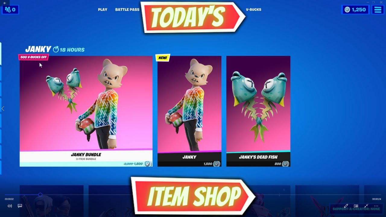 Today’s *NEW* Fortnite item shop *JANKY* bundle (18th September 21)