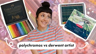 Derwent Artists vs Faber-Castell Polychromos | Full Swatch & Blend Test in the Garden