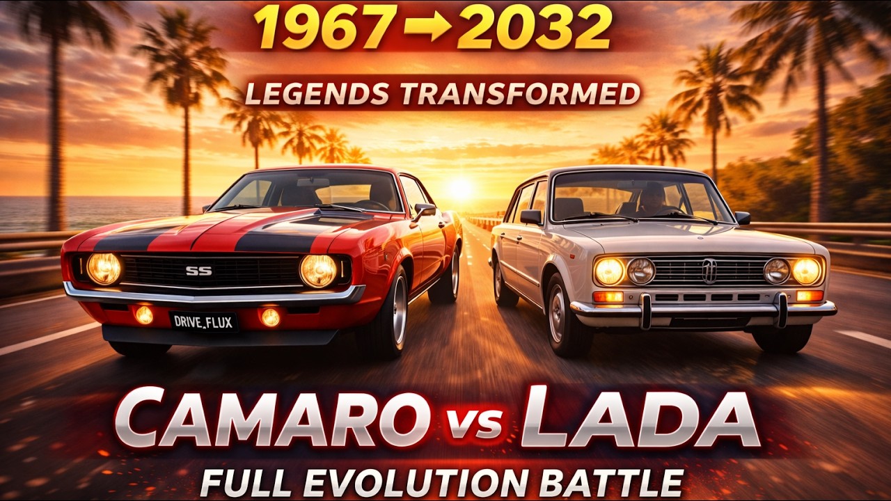 American Muscle vs Soviet Legend | Camaro vs Lada Evolution (1967–2032)