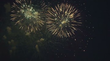 Exploding Fireworks in the Sky | Stunning Nighttime Display | Stock Video Footage