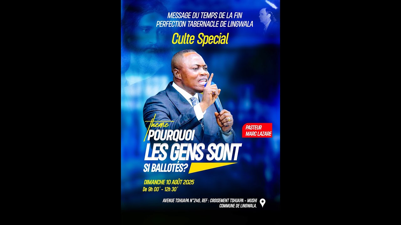 POURQUOI LES GENS SONT SI BALLOTÉS? RÉVÉREND MARC LAZARE DIM 10. 08.2025