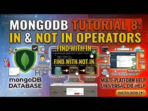 MongoDB Tutorial 8 : In and Not In Operator