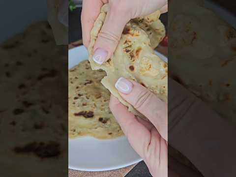 Чесночно-луковые лепёшки с карри #food #рецепт #вегетарианскиерецепты