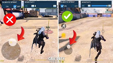 Best Joystick Settings For Fast Movement In COD MOBILE! 💯🔥