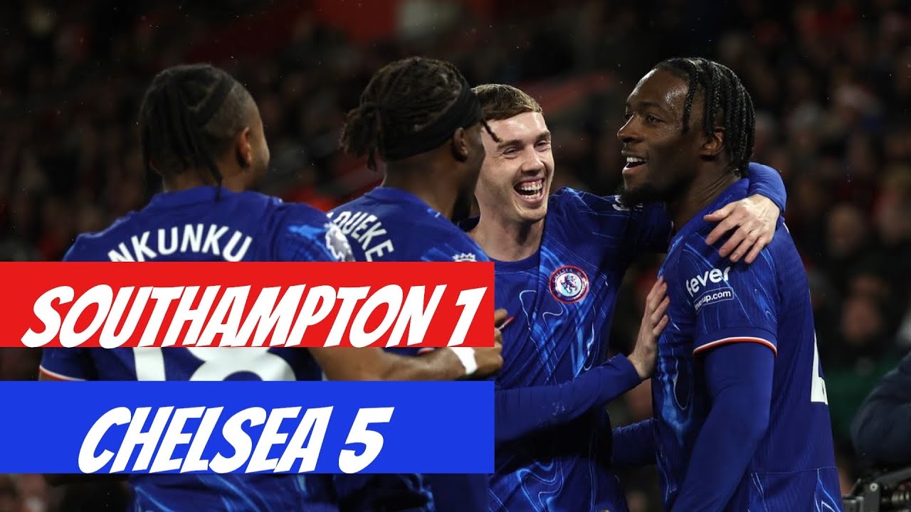 CHELSEA THRASH THE SAINTS TO GO MARCHING ON