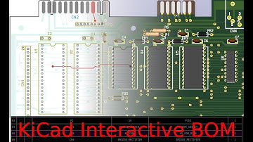 KiCad InteractiveHtmlBom plugin used on the C64 KU motherboard replica