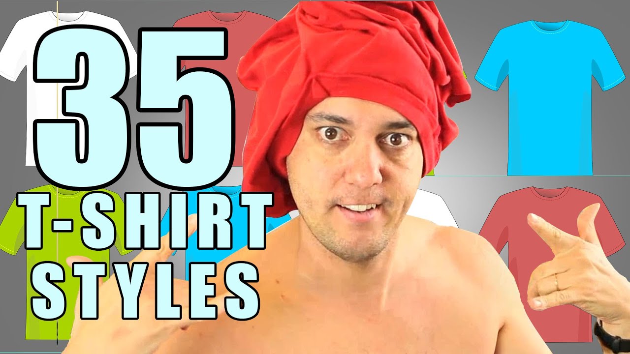 How to Wear a T-Shirt 35 DIFFERENT WAYS - YouTube