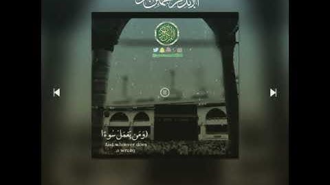 الشيخ: محمد المنشاوي، سورة النساء، آية(١١٠).
