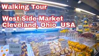 Walk the oldest market in Ohio - West Side Market in Cleveland, Ohio  USA