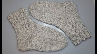 Бабушкины носочки (процесс вязания и готовая работа)