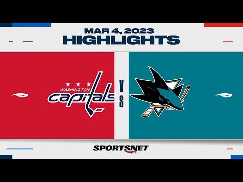 NHL Highlights | Capitals vs. Sharks - March 4, 2023