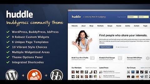 Huddle   WordPress & BuddyPress Community Theme