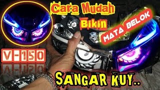 Tutorial Cara Mudah Pasang Lampu Projector Vario 150 Sendiri Full Awal Sampai Akhir Sein Running RGB