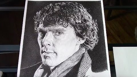 How to Draw Realistic Skin and Fabric - Cumberbatch Drawing