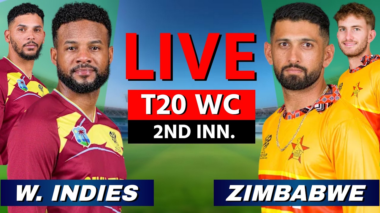 West Indies vs Zimbabwe Live T20 World Cup, Live Cricket Match Today, Scores & Hindi Commentary