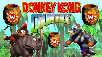 DONKEY KONG COUNTRY (GBA) - All Warp Barrel Locations