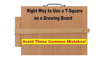 Hoe je een T-winkelhaak correct gebruikt op een tekenbord