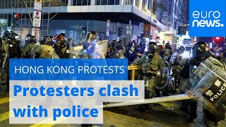 Police clashed with protesters in hong kong as pro-democracy
supporters took to the streets for 24th consecutive weekend… read
more : https://www.euronew...