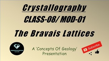 Crystallography: Class-08/ Module-01 (The Bravais lattices or space lattices)