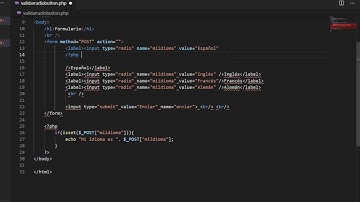 PHP validar envío de inputs radio en un formulario