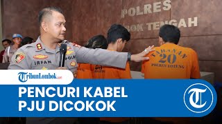 Polres Lombok Tengah Tangkap 6 Pelaku Pencurian Kabel Pju Jalan Bypass Bil Mandalika