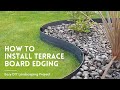 How to install master mark terrace board landscape edging  easy diy landscaping project