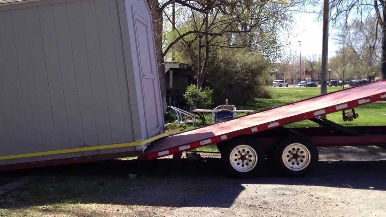 How to move a shed professionally - YouTube