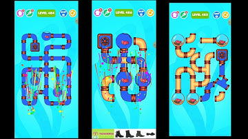 #connectingpipe ||SAVE THE FISH #GAME ||PULL THE PIN LEVEL 483-492