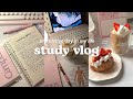 Study vlog  productive studying notes taking baking cake lots of gaming making breakfastmore