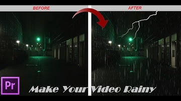 Make A Rainy Video Using Green Screen Effect - Premiere pro