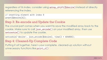 Efficiently Delete Elements in a JSON Encoded in $_COOKIE Using PHP