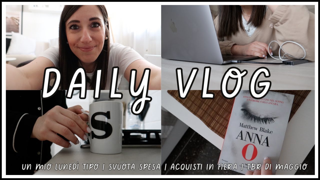 DAILY VLOG | Un mio lunedì tipo 🫨 | Svuota spesa 🛒 | Acquisti in fiera 👜 | TBR di maggio 📚