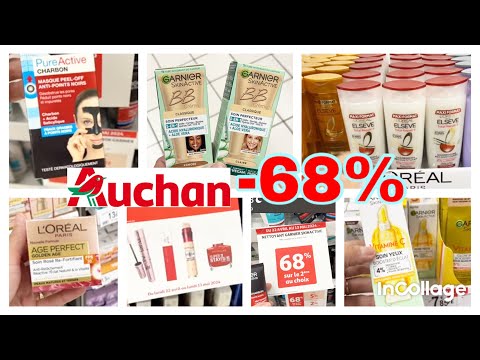 AUCHAN ARRIVAGE 😍 PROMO -68% ⛔️ HYGIÈNE ET BEAUTÉ ,