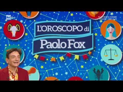 L'oroscopo di Paolo Fox - I Fatti Vostri 18/11/2020 - YouTube